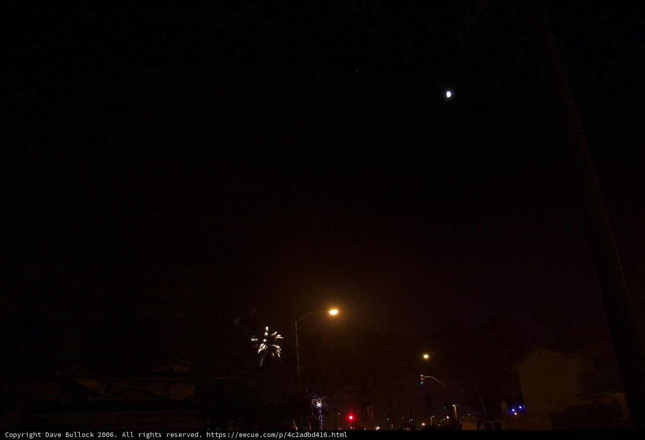 Celestial Duo Shines Bright in Night Sky