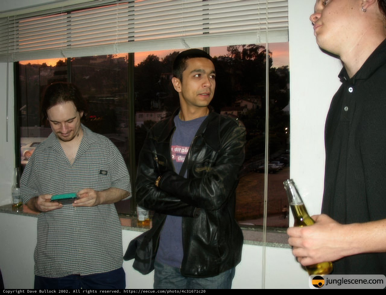 Three Men Hanging Out on July 4th