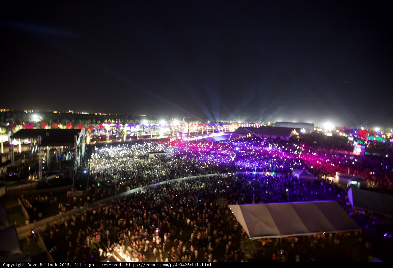Nightfall at Coachella 2015