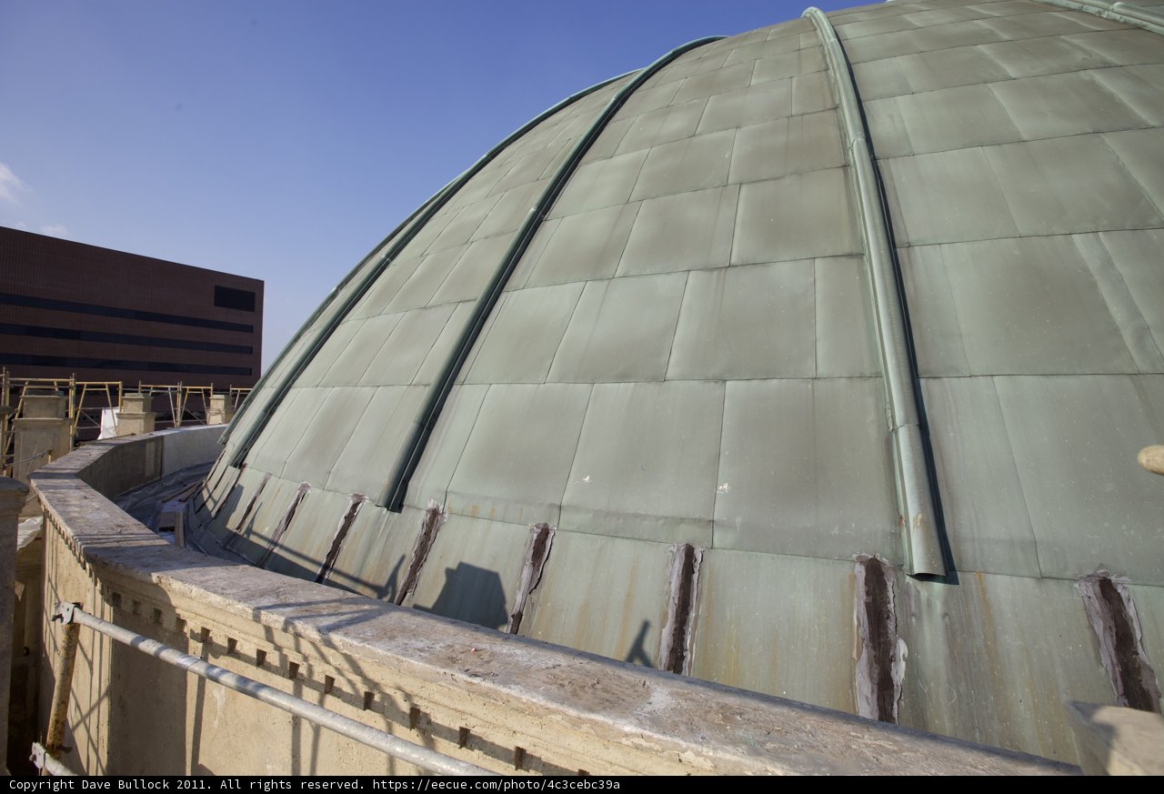 The Metal Dome of the Planetarium Building