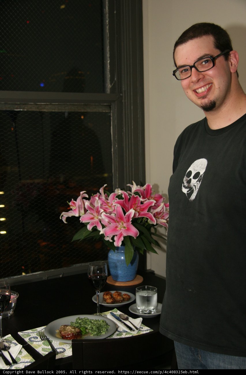 Elegant Ikebana Flower Arrangement on a Dining Table