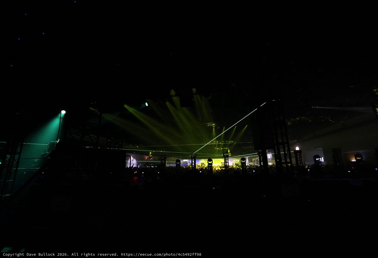 Laser Light Show Illuminates Wobbleland Festival Crowd