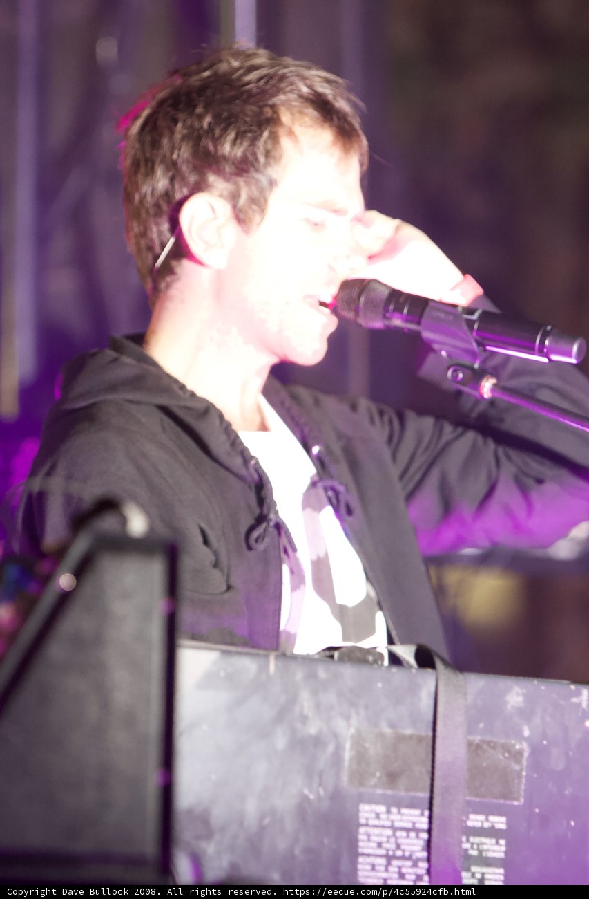 Solo Performance under Purple Lighting