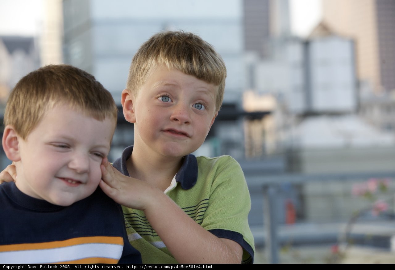 Two Boys Strike a Pose