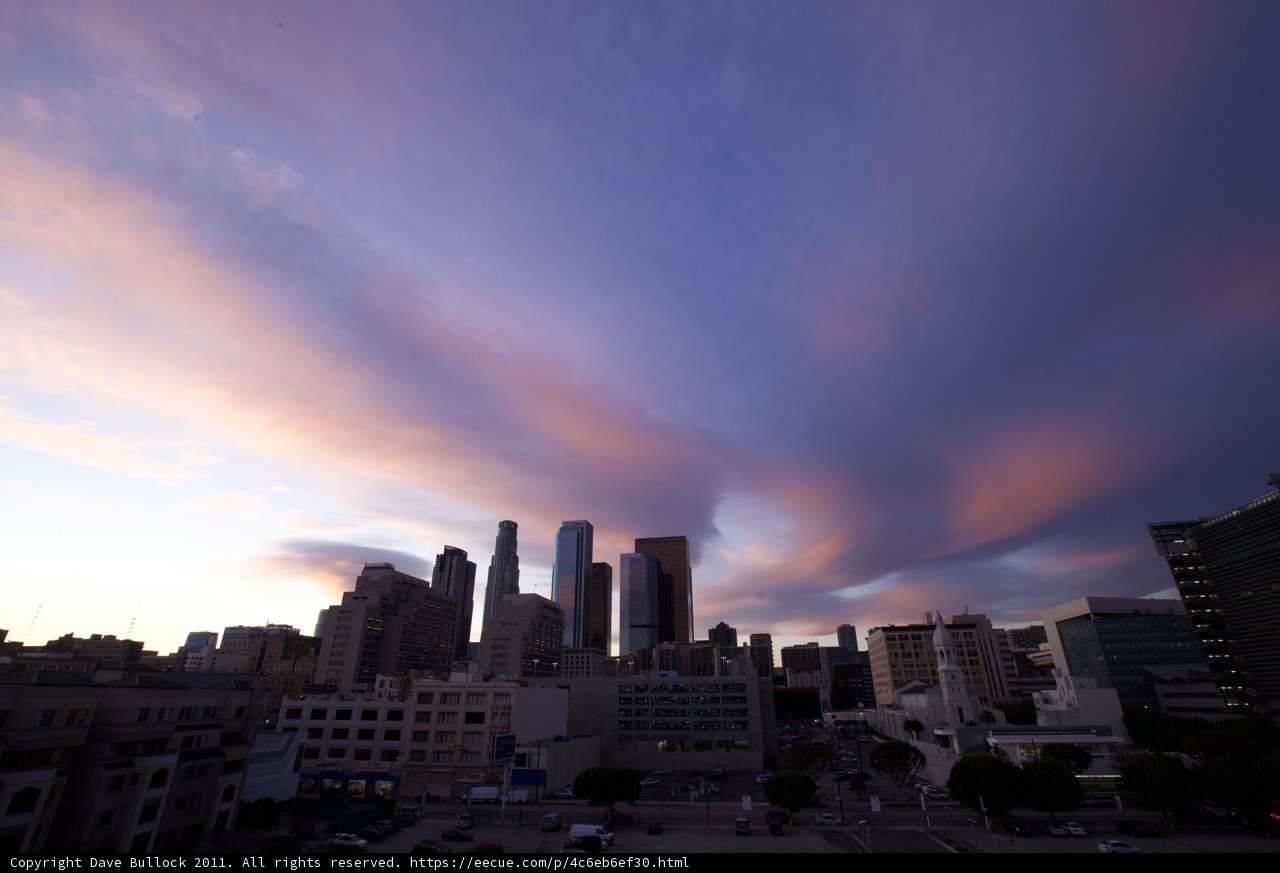 Metropolis Sunset: Los Angeles Cityscape
