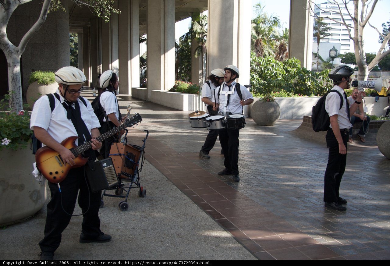 Kemio's Music Band Playing Outdoors