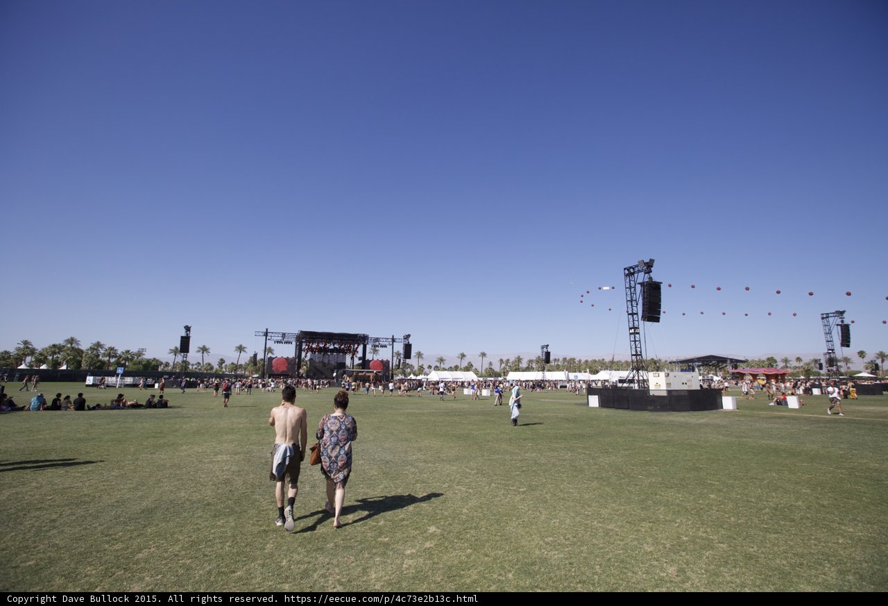 Walking through the Festival Fields