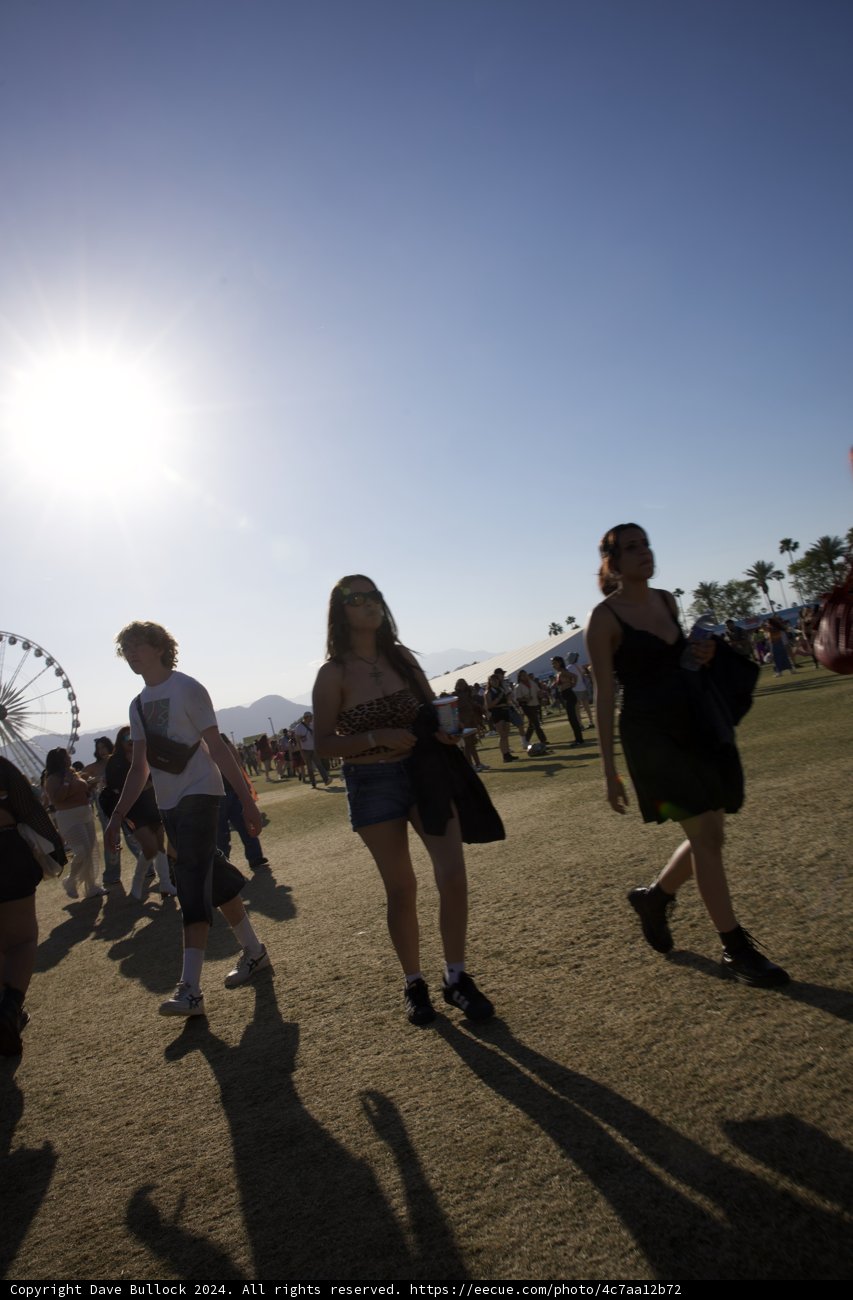 Sunset Strides: Festival Vibes at Coachella 2024