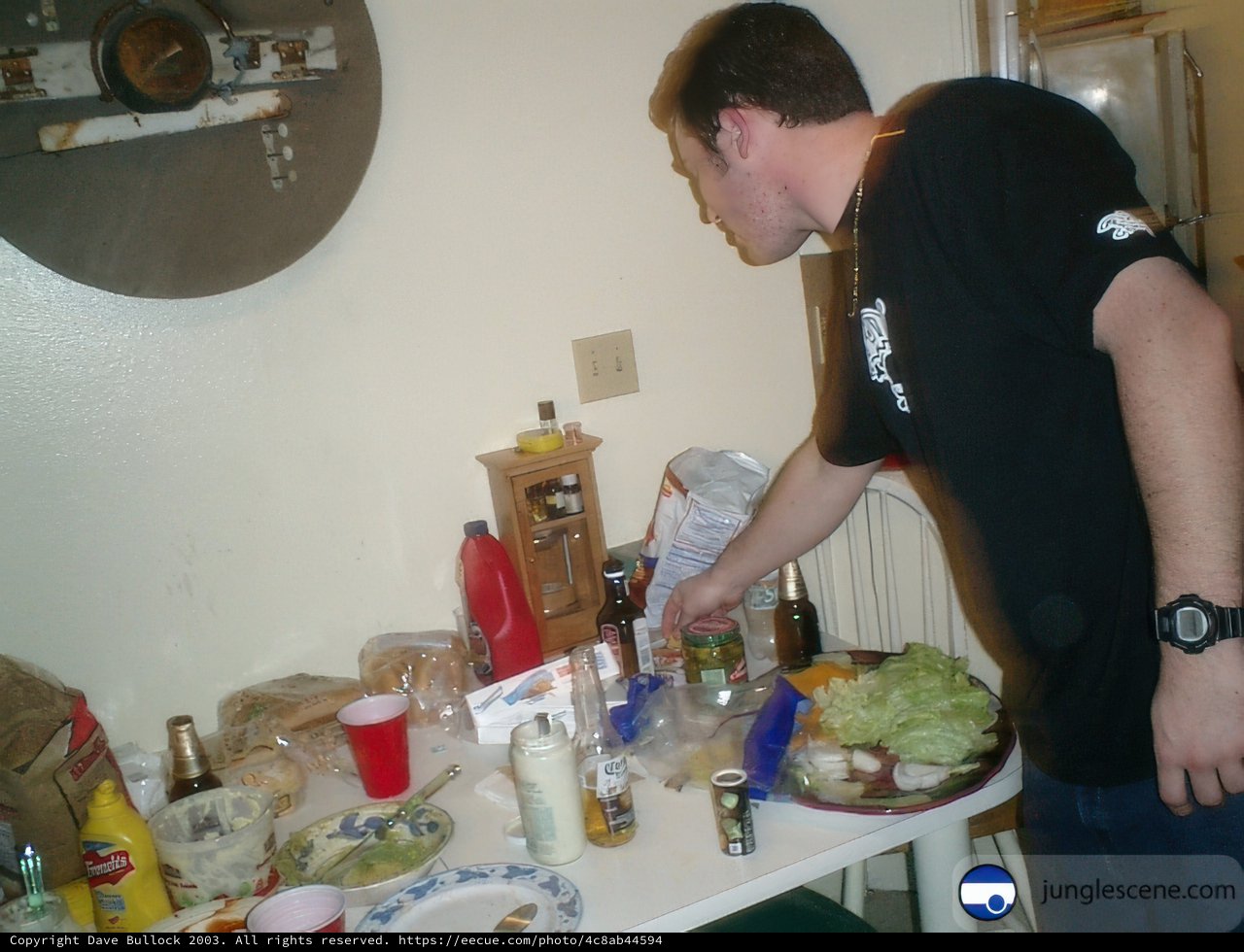 A Man Dines Alone