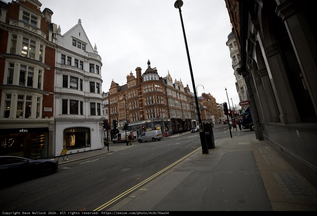 Historic Victorian Architecture on Quiet London Street