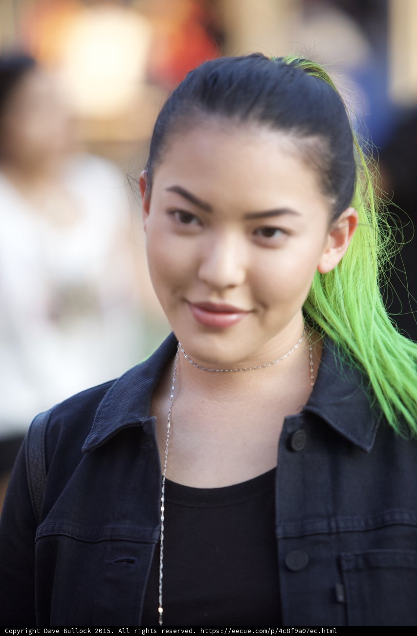 Beauty Portrait Green Hair
