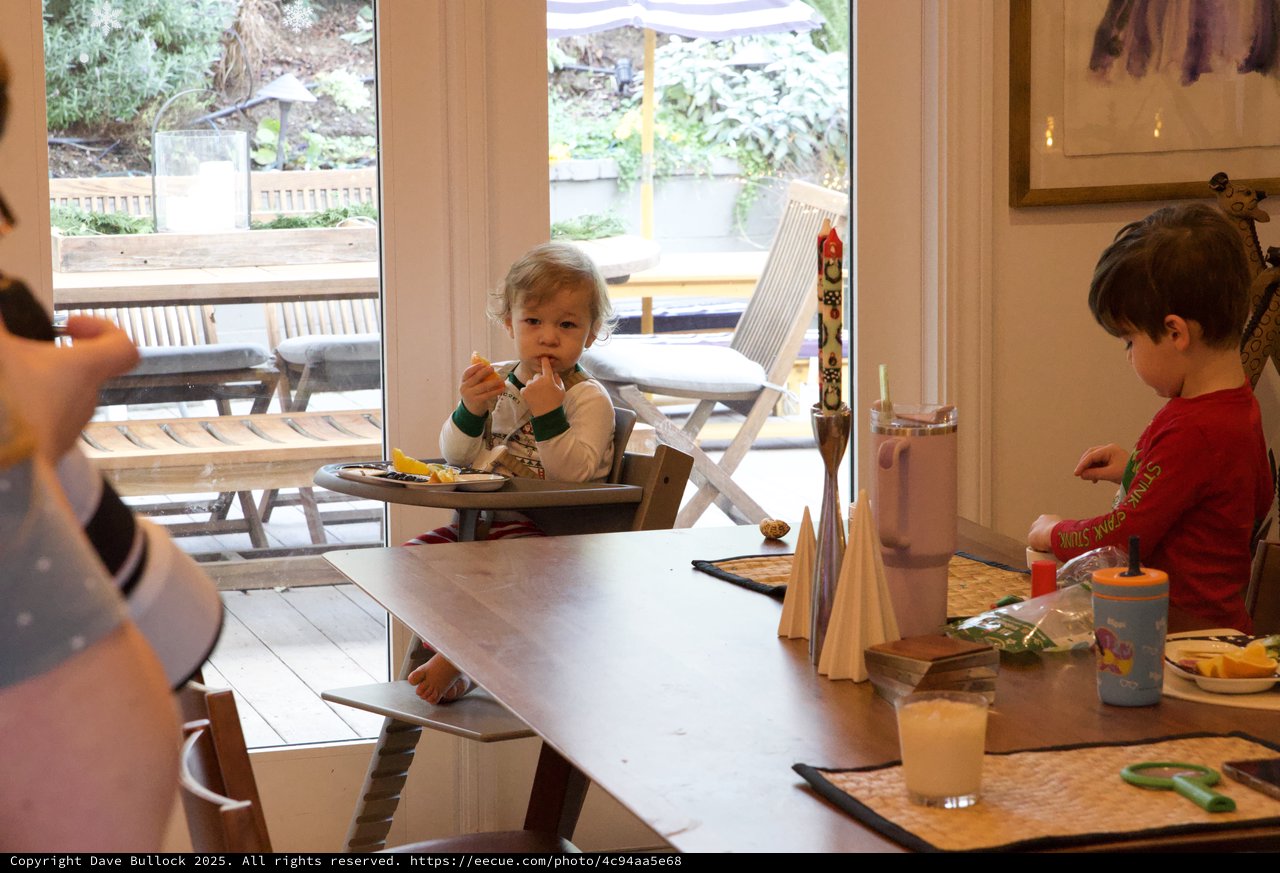 Children's Christmas Eve Dinner at Home