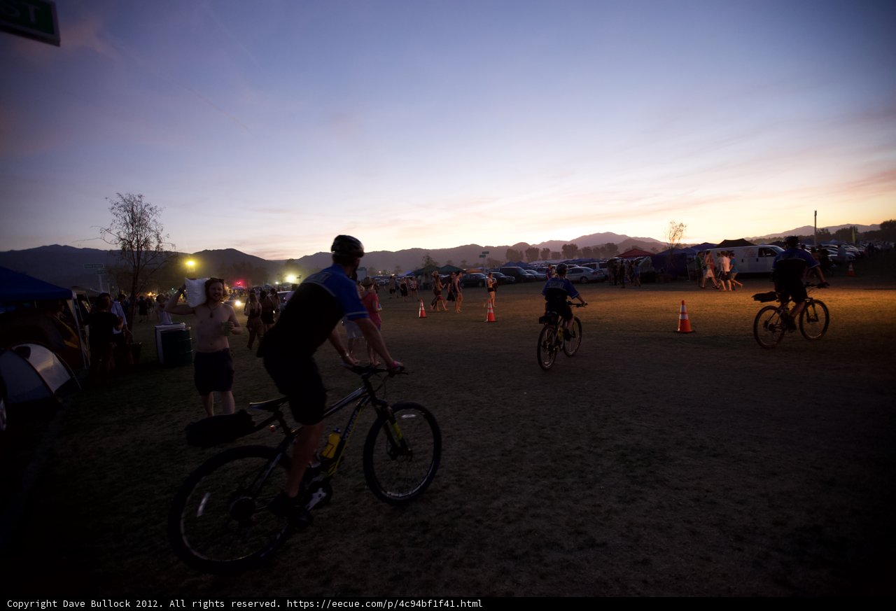 Evening Bike Ride at Coachella Campground
