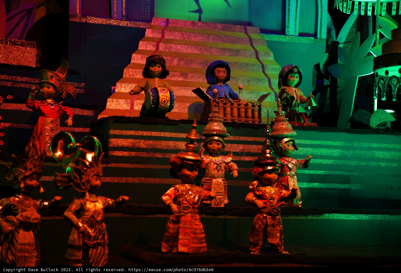 Enchanting Doll Display on Stage