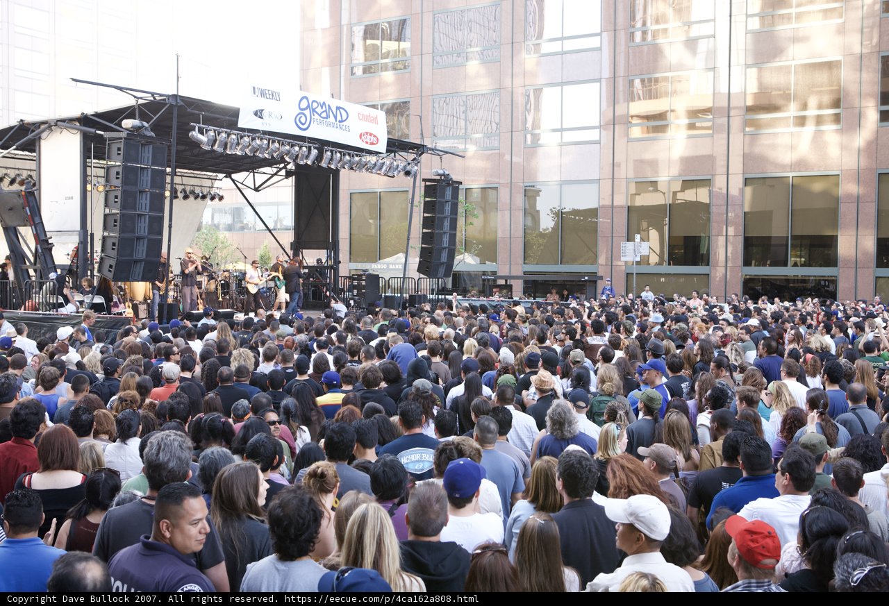 Grand Crowd Gathering for Ozomatli Concert