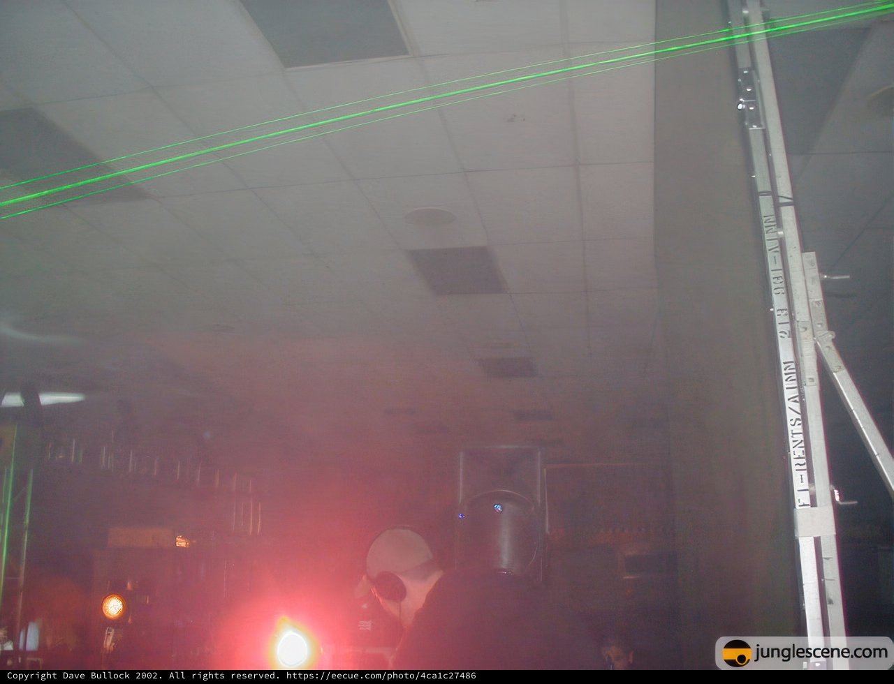 Green Laser Ignites the Night