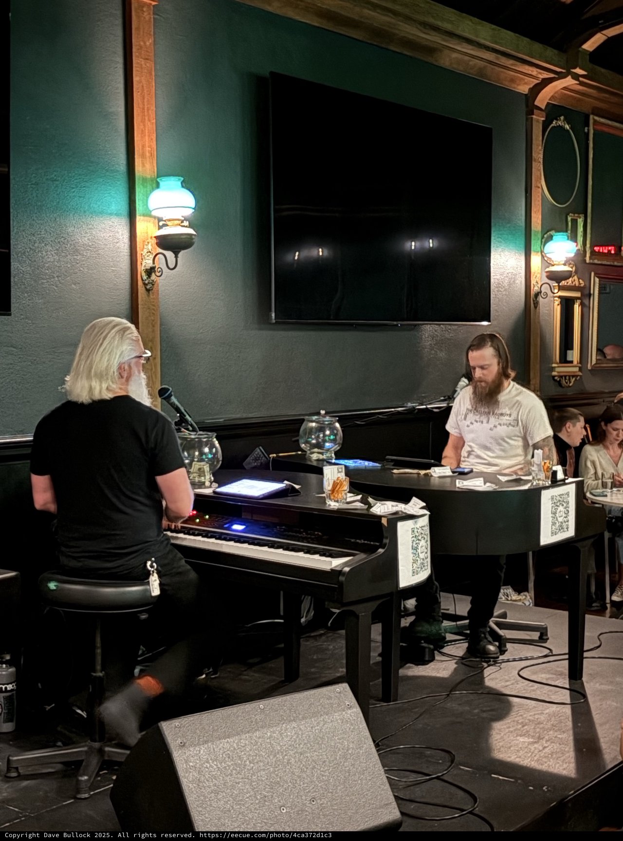 Dueling Pianos Performance in Historic Venue