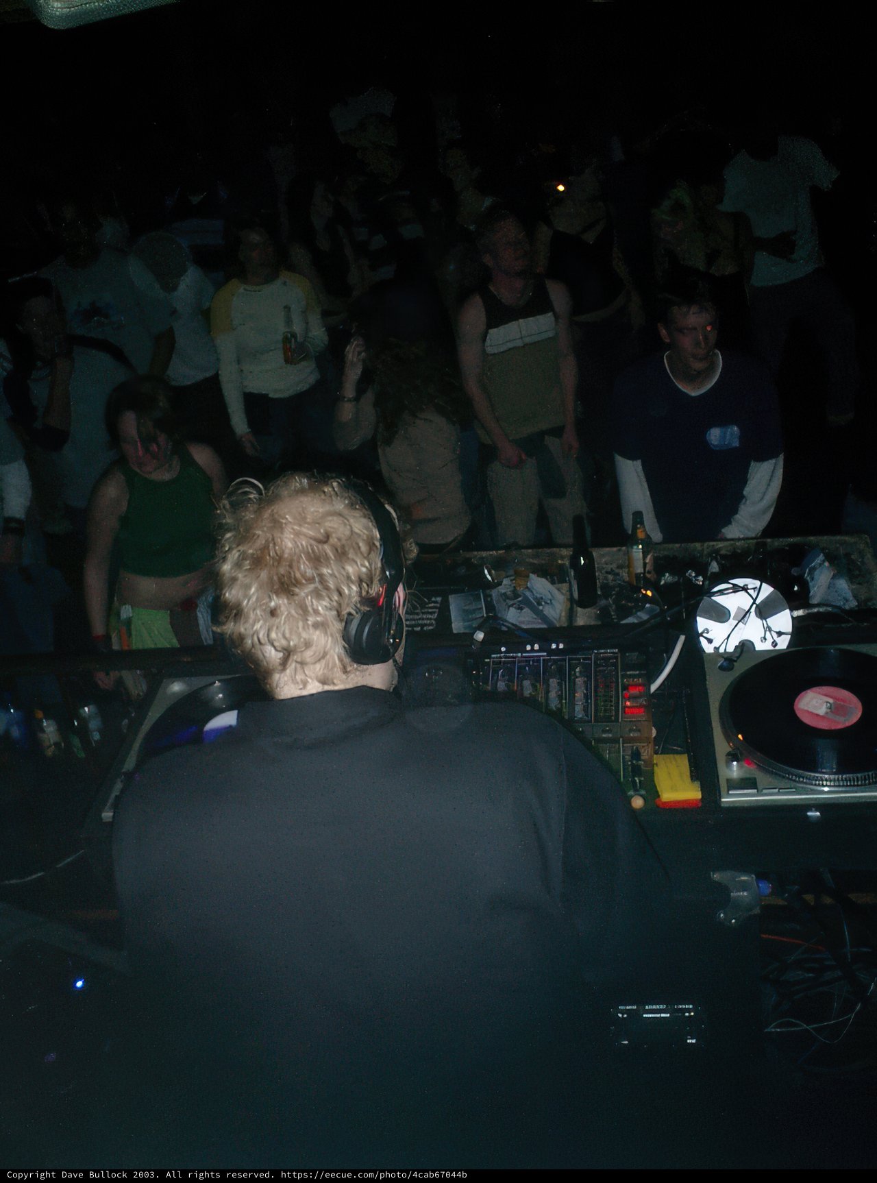 DJ Spinning at Nightclub