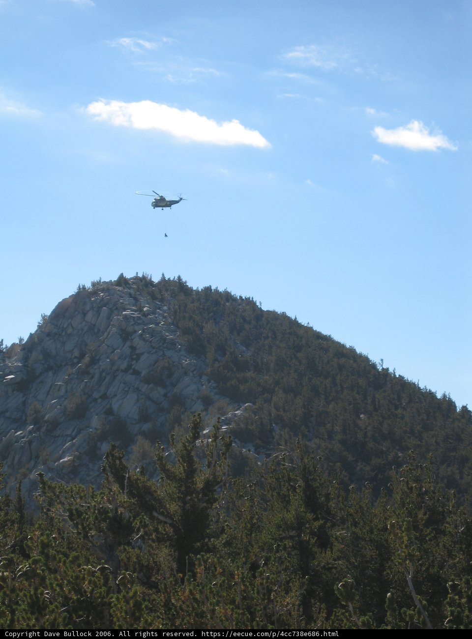 Flying Over the Mountain Landscape