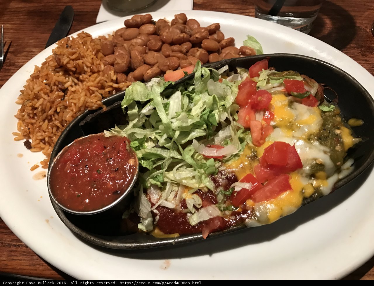 Delicious Mexican cuisine with fluffy rice