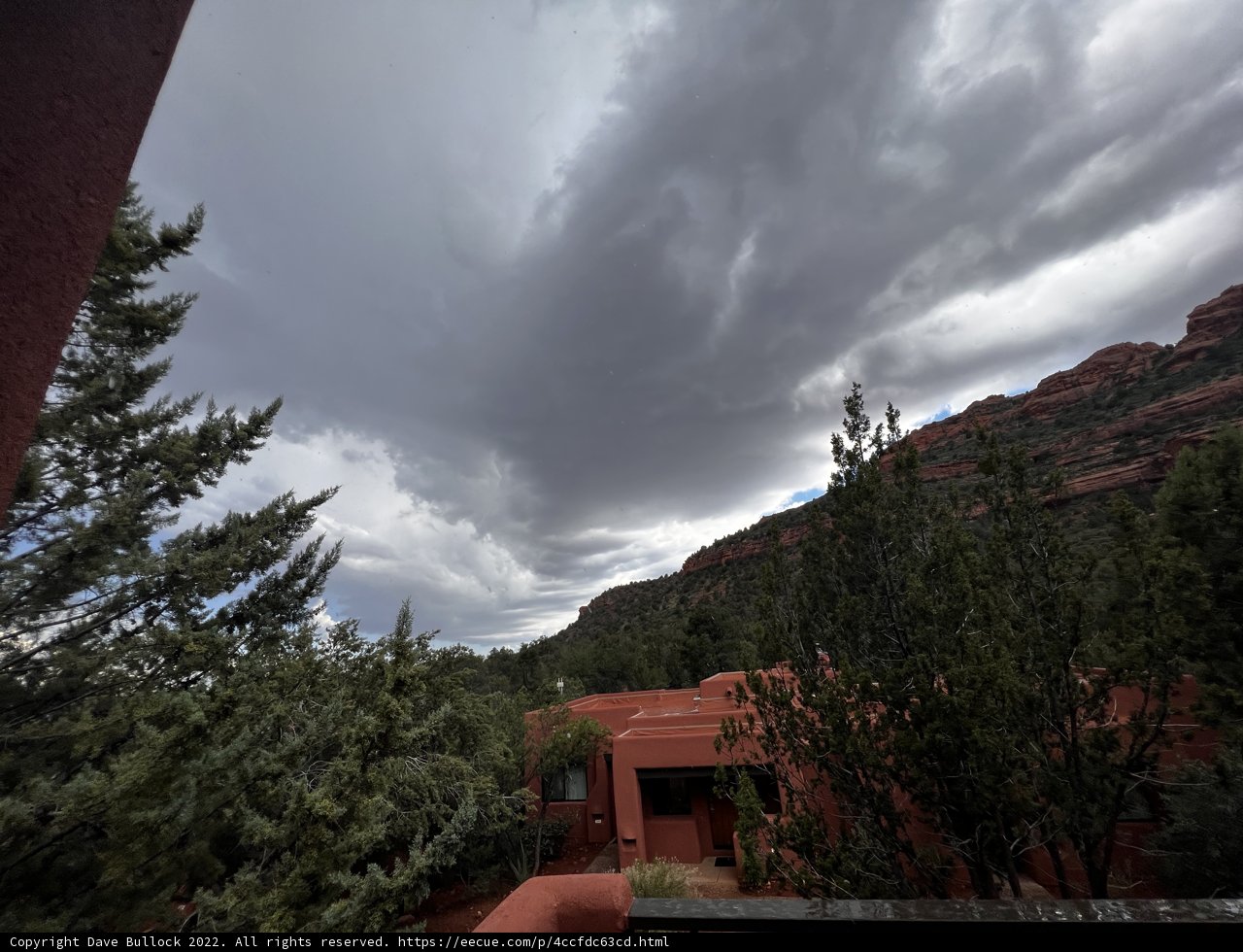 Majestic Mountains and Clouds from the Balcony