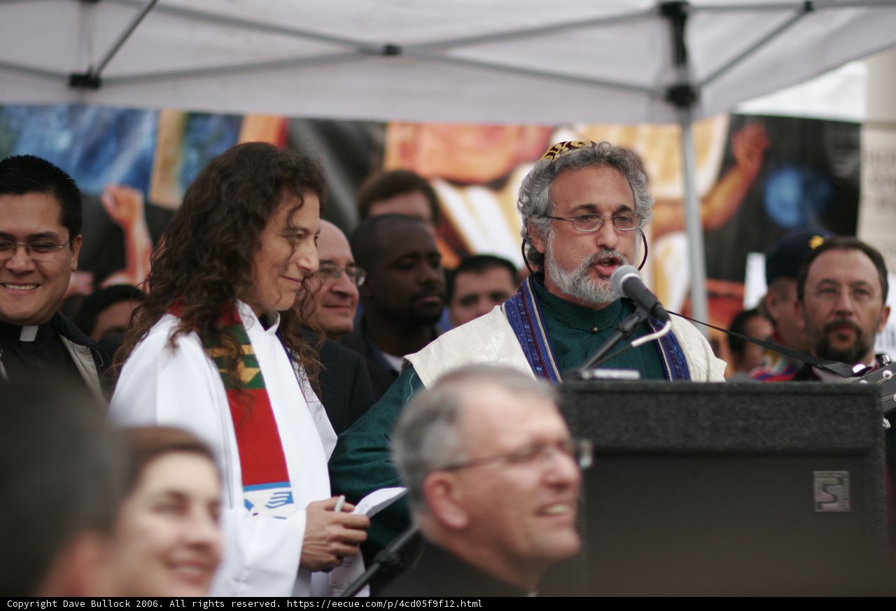 Two Men Addressing a Crowd