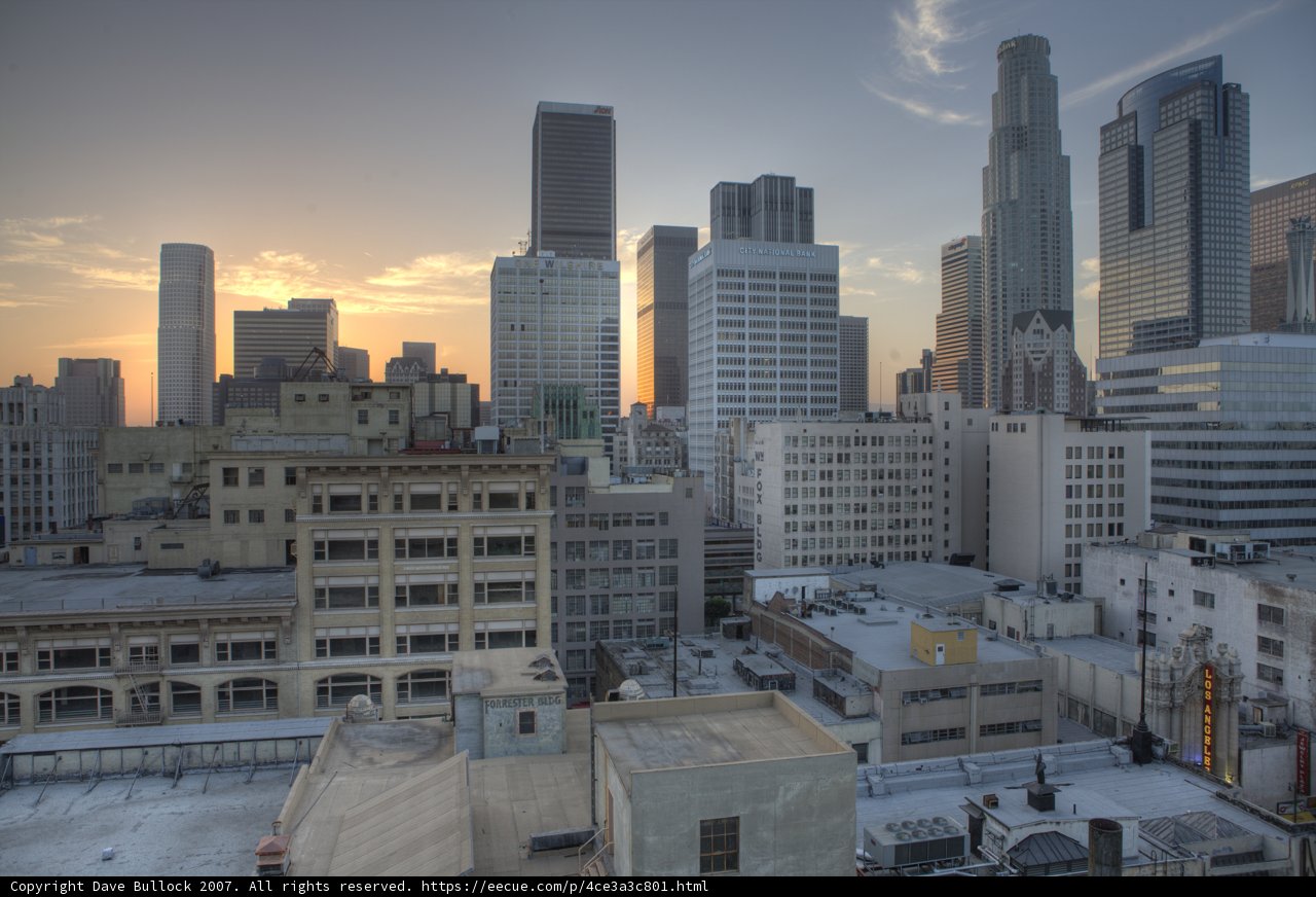 Urban Sunset Skyline