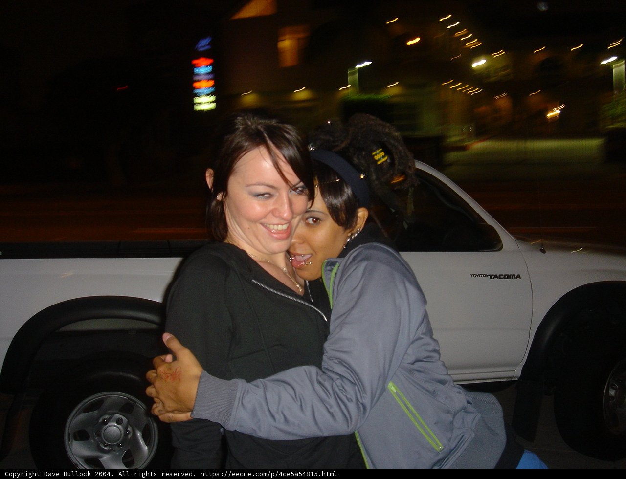 Two Women Embrace