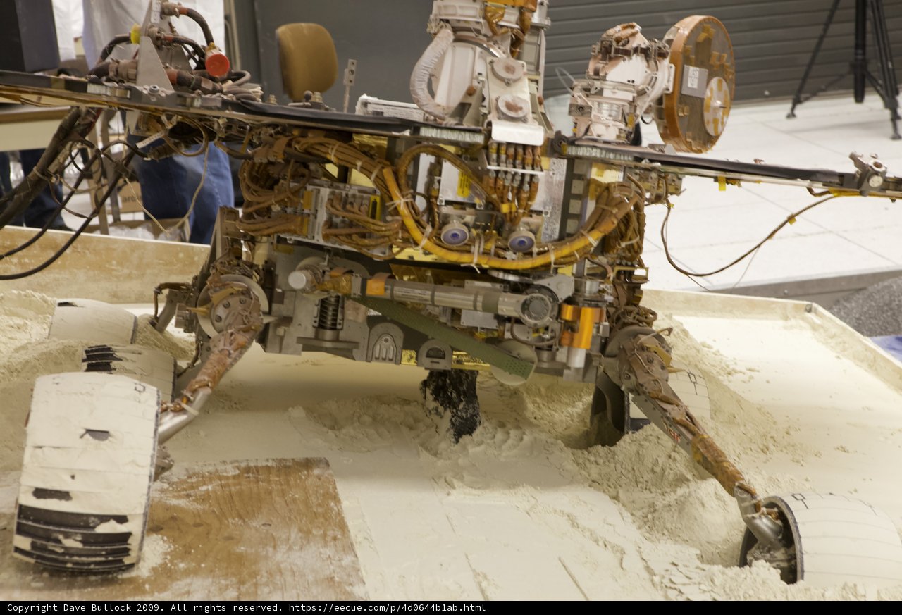 Lone Robot in JPL Workshop