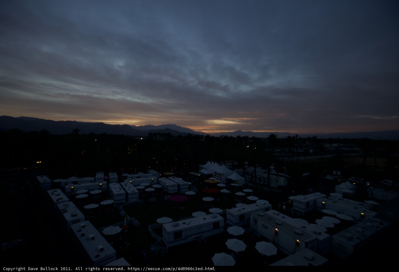 Sunset Over Coachella Campgrounds