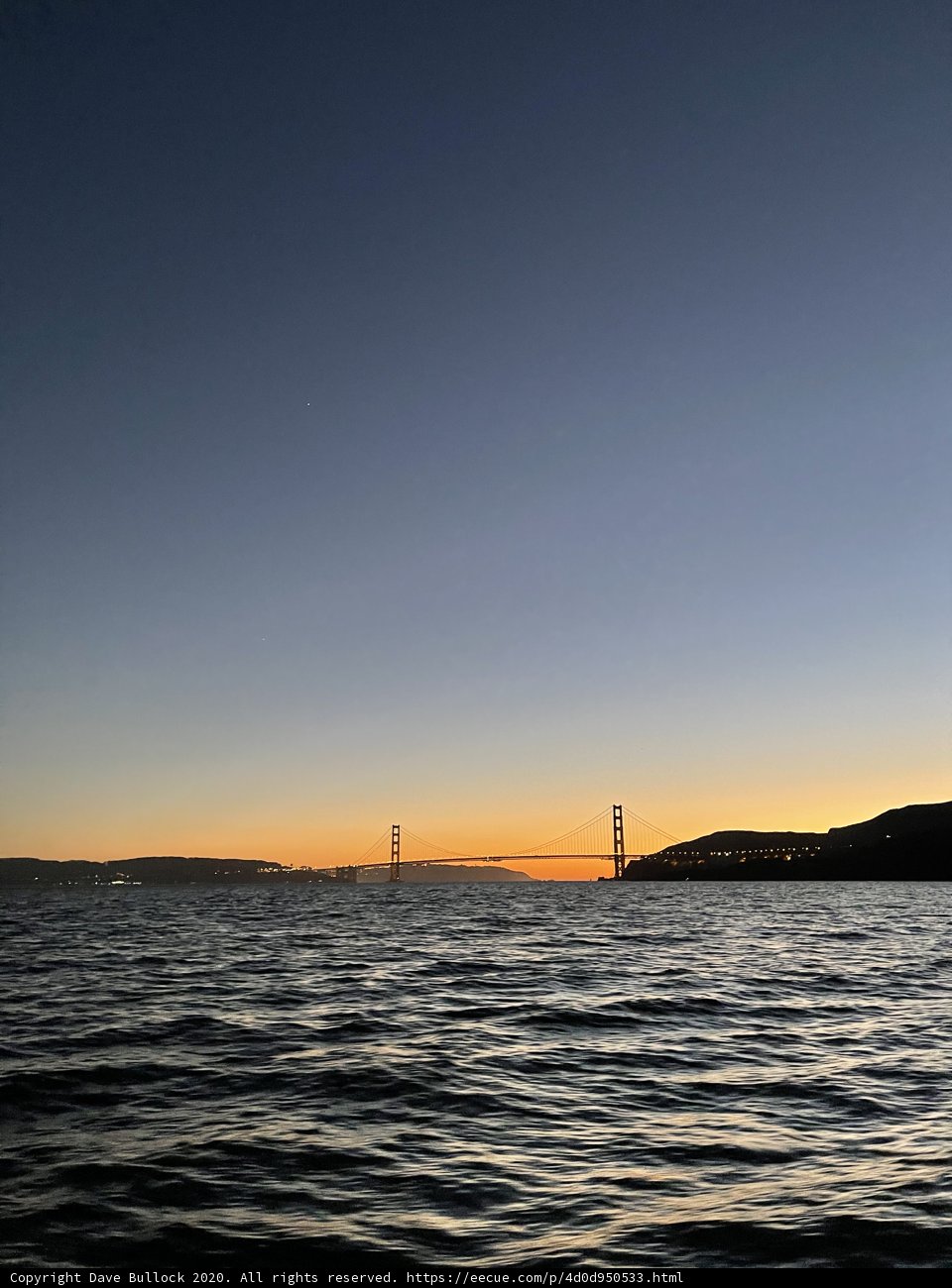 Sunset on the Golden Gate Bridge
