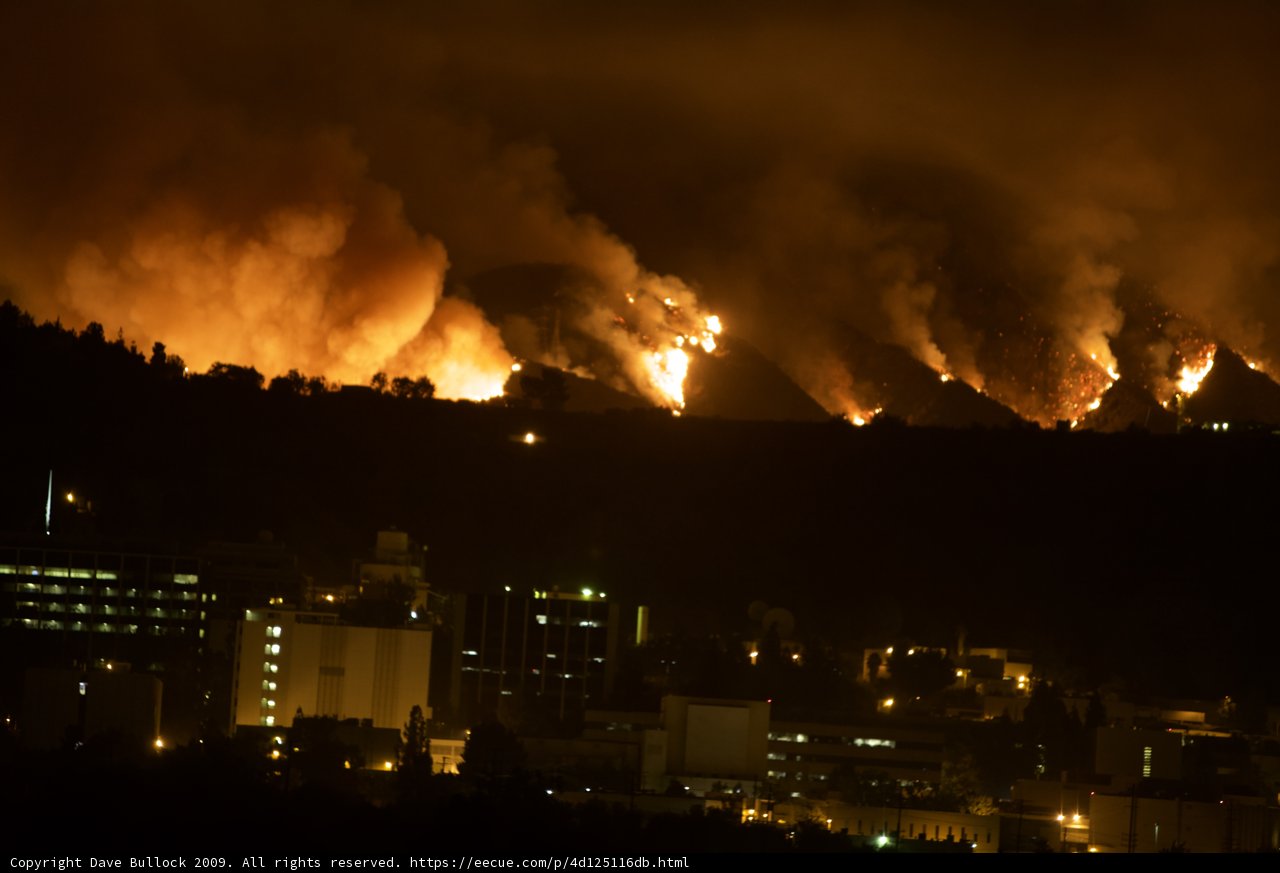 Fiery Cityscape
