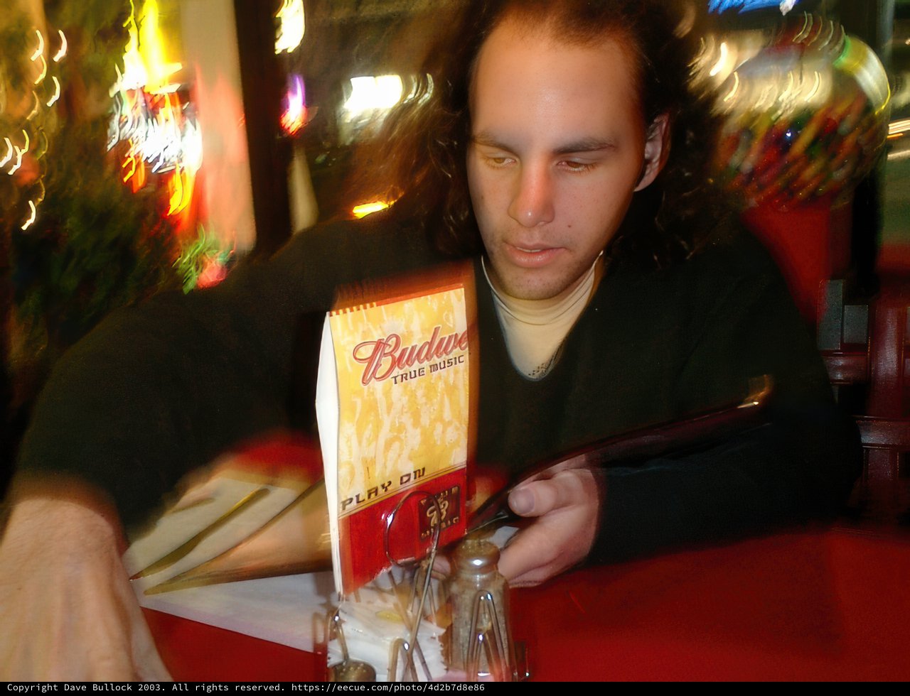 Menu for One