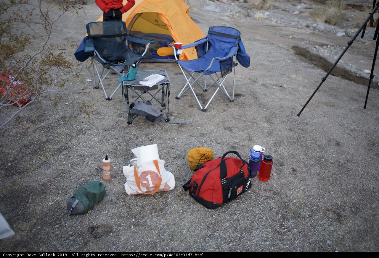 Camping in Death Valley