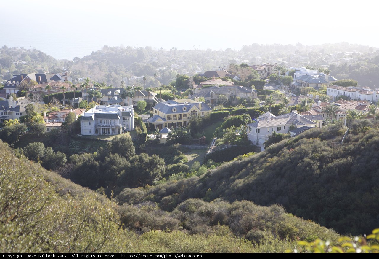 City View from Temescal Canyon Hillside