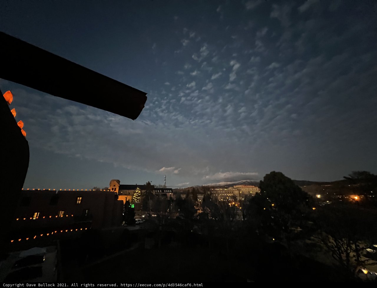 Urban Nightscape in Santa Fe