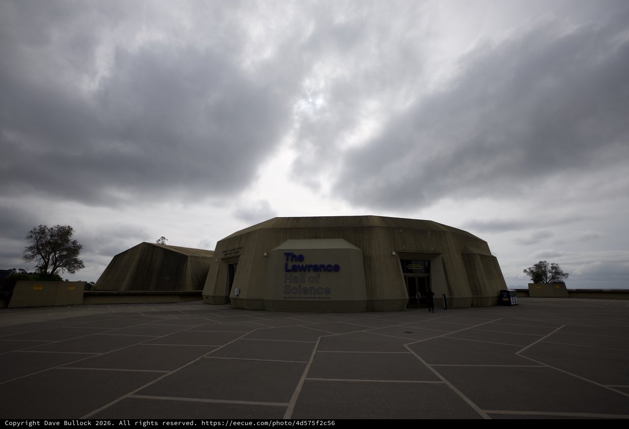 The Lawrence Hall of Science Under Stormy Skies
