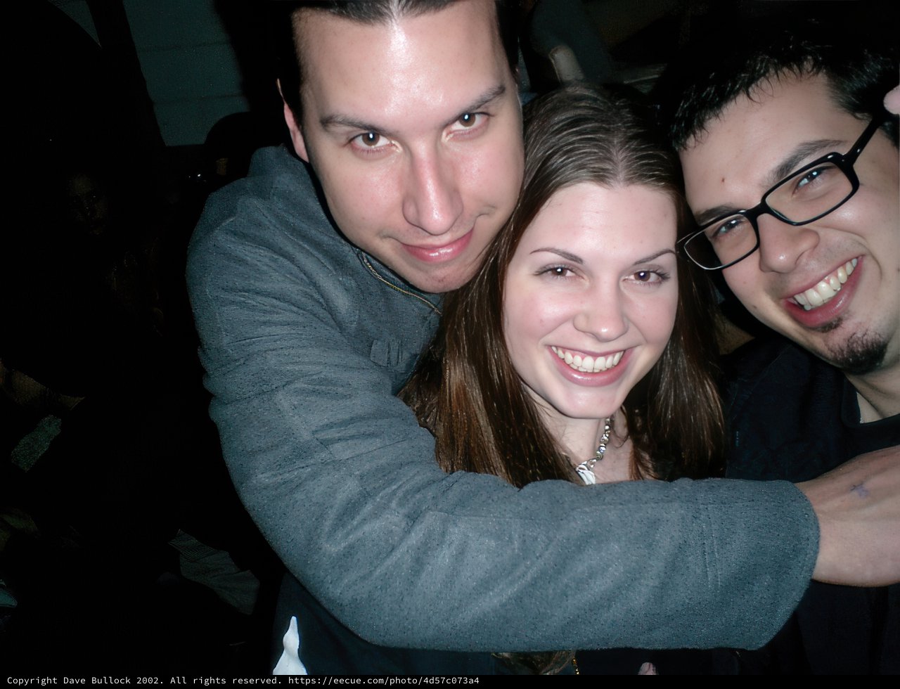 Three Happy Friends Strike a Pose