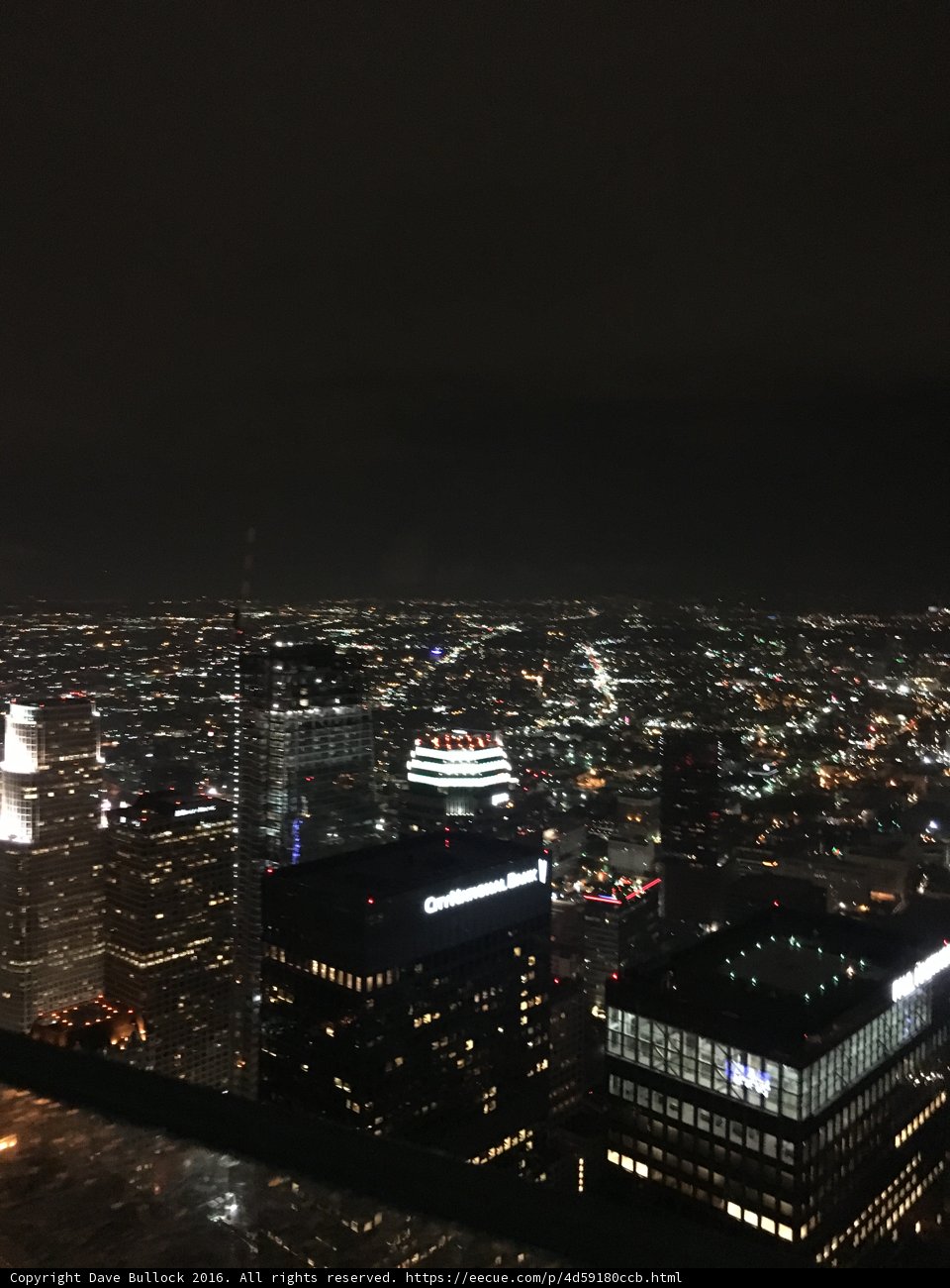 Nightscape over Urban Metropolis