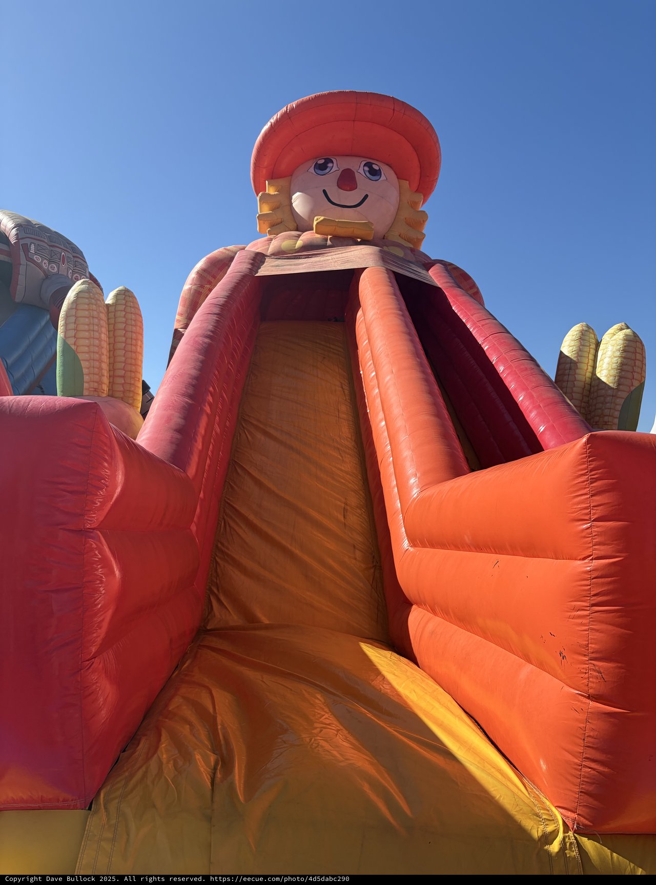 Giant Inflatable Scarecrow Slide at Fall Festival