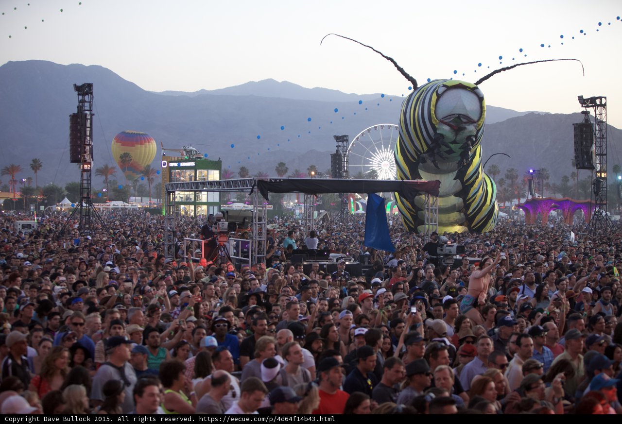 Massive Crowd at Coachella Music Festival