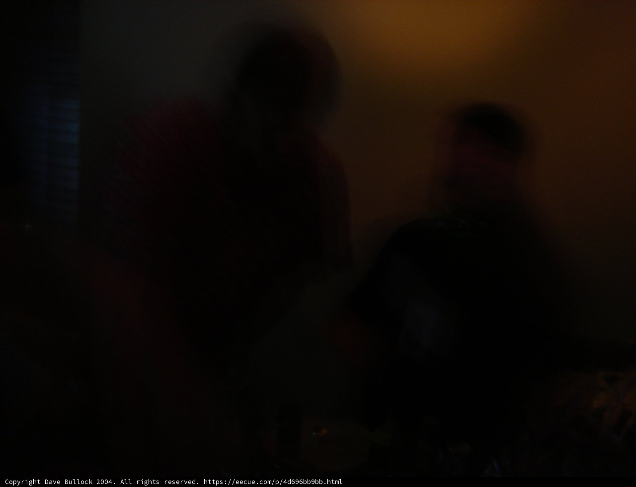 Blurred Silhouette in a Night Club