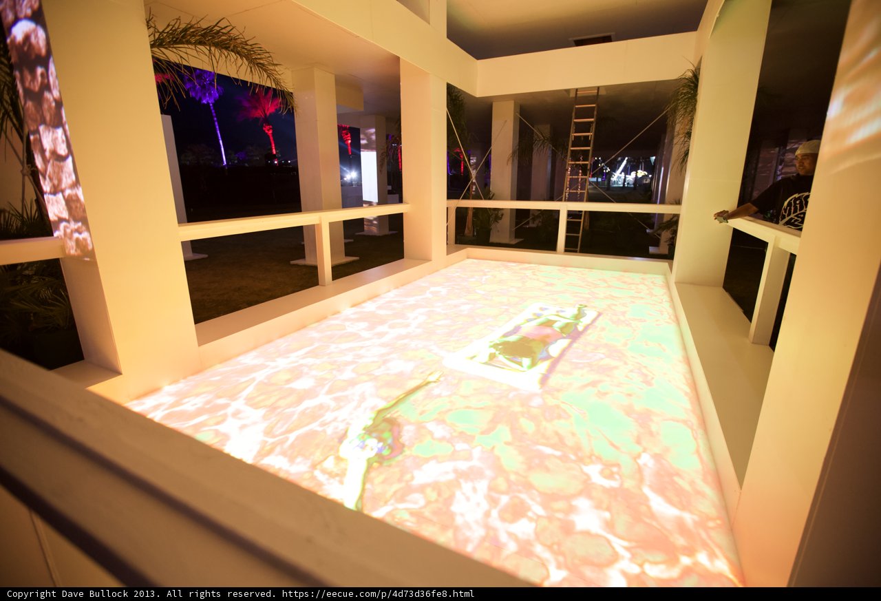 A Night Swim in a Glowing Pool