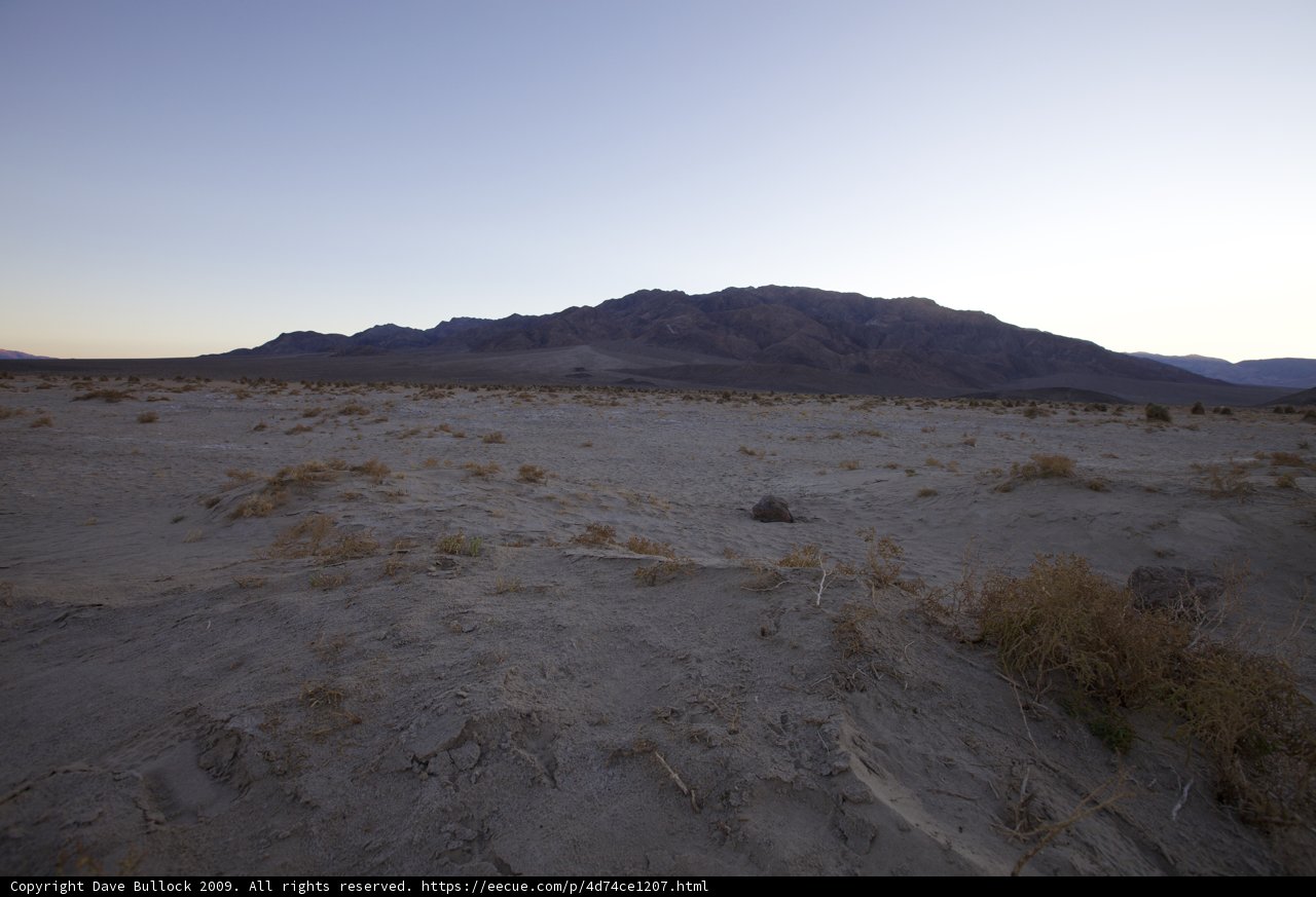Majestic Mountains in the Death Valley Desert