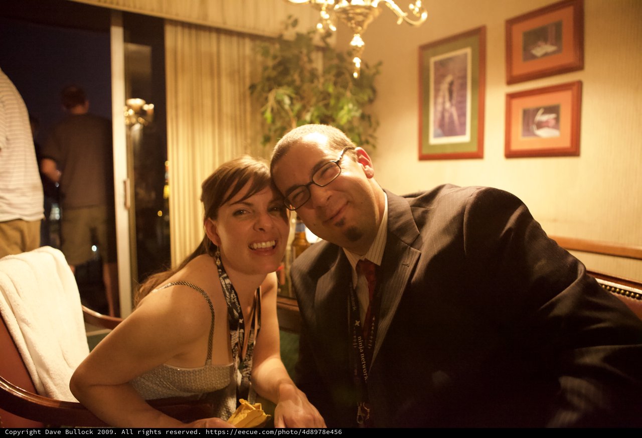 Smiling Couple Pose Together at DEF CON 17