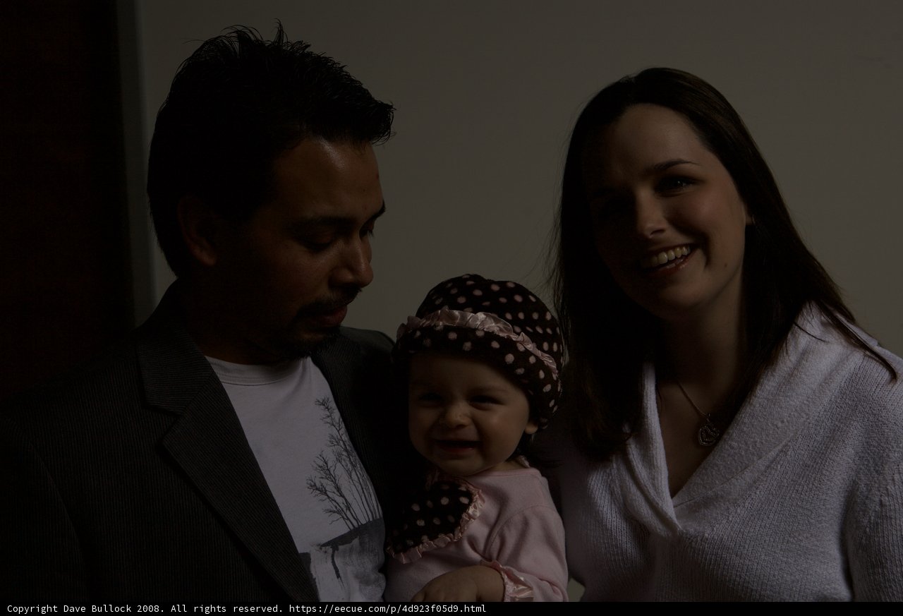 Family Portrait with Baby and Hats