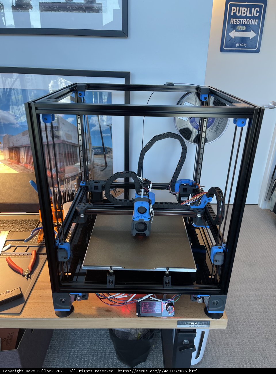 3D Printer and Laptop Setup