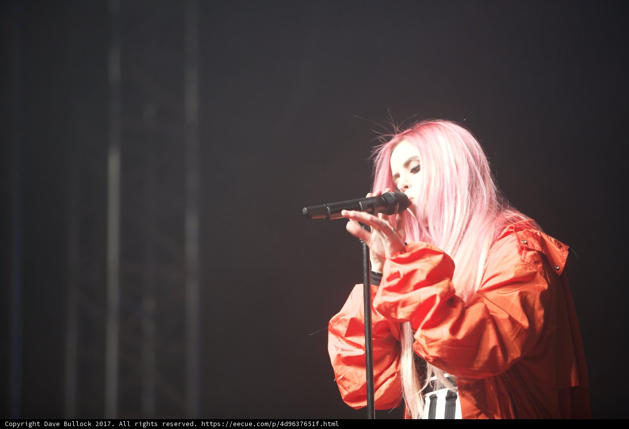 Pink-haired Singer Rocks Coachella Stage