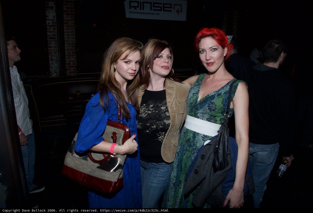 Three Ladies Strike a Pose at a Party