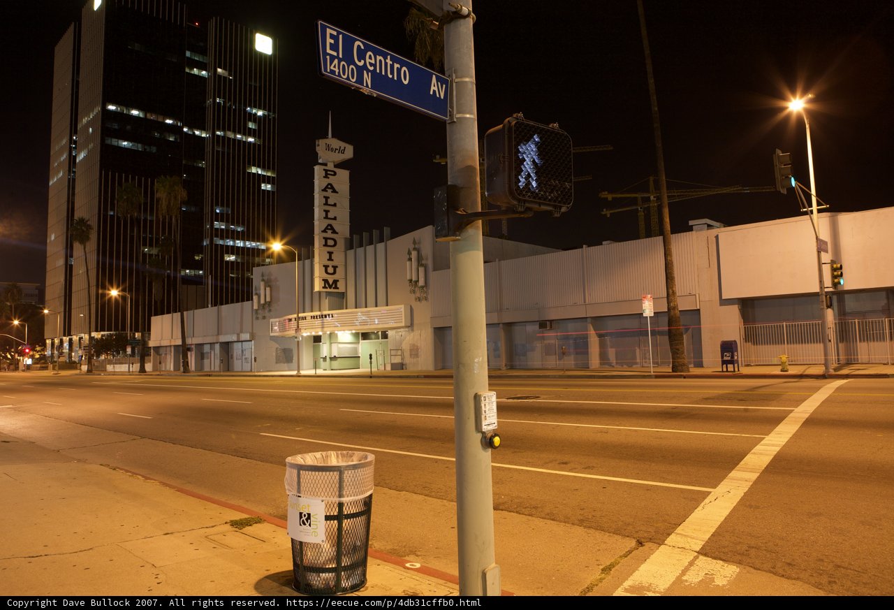 Nighttime Intersection Sign